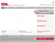 Tablet Screenshot of kral-usa.com